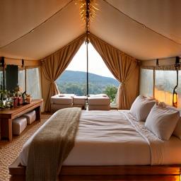 Luxury glamping equipment rental